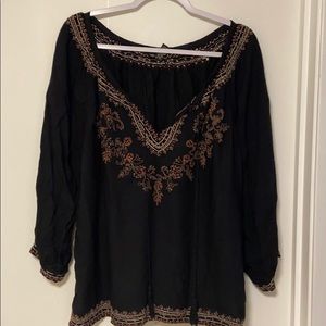 Lucky Brand Peasant Blouse